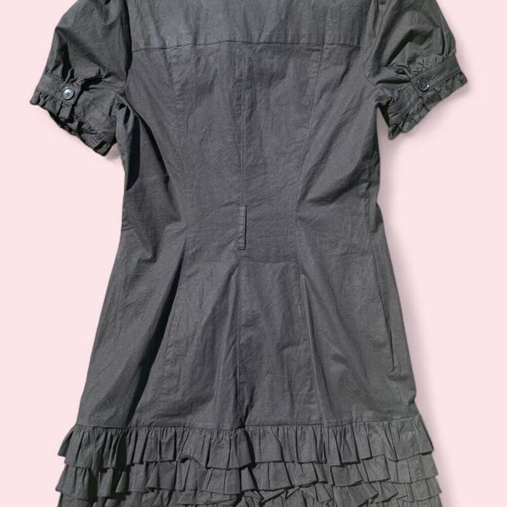 2bbe black ruffled utility dress - Picture 5 of 7